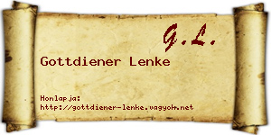 Gottdiener Lenke névjegykártya